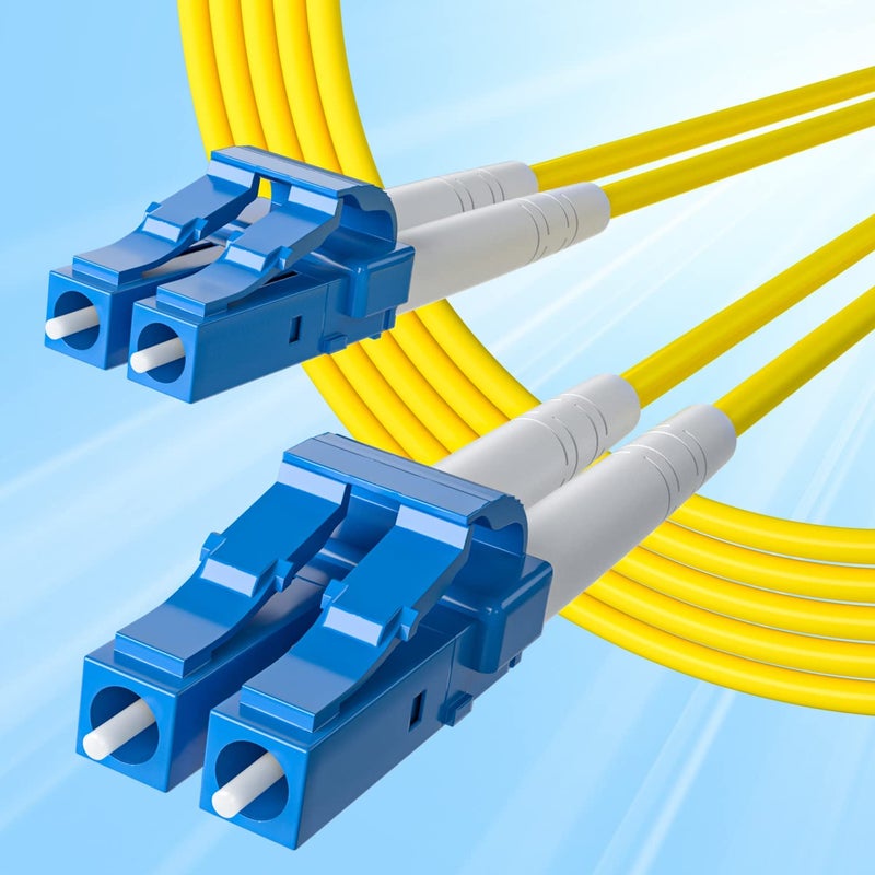 ipolex LC to LC Fiber Patch Cable Single Mode Duplex - 30m(98ft) - OS2 Fiber Optic Cable Cord Jumper- LSZH 9/125Î¼m, 10Gb/Gigabit, SMF, Yellow - Image 4